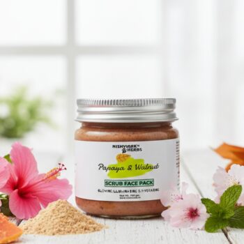 Papaya & Walnut Scrub Face Pack