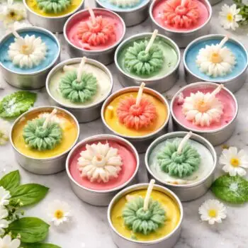 Flower Tealight candles